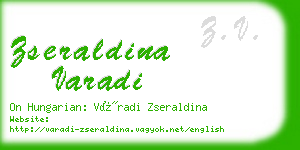 zseraldina varadi business card